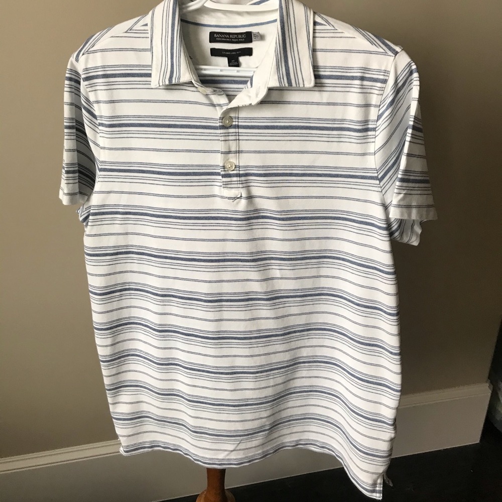 Banana Republic striped polo - great condition!